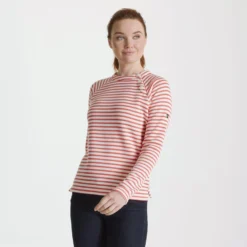 Craghoppers Womens/Ladies Neela Striped Sweatshirt (Navy) 22 Craghoppers Womens/Ladies Neela Striped Sweatshirt (Navy) -Fitness Equipment Store k02891e5ebf7b047ad4053110314f160f