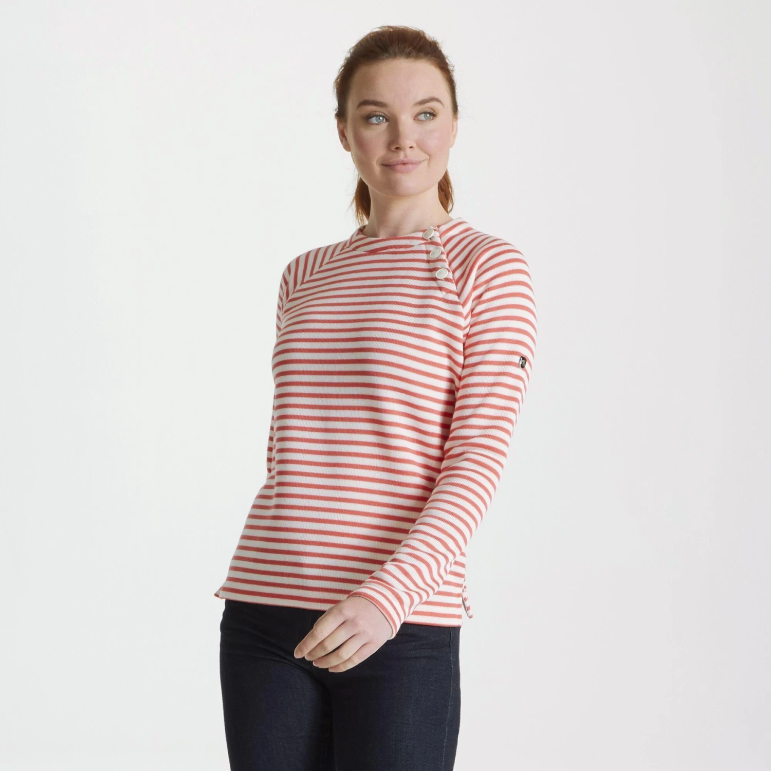 Craghoppers Womens/Ladies Neela Striped Sweatshirt (Navy) 11 Craghoppers Womens/Ladies Neela Striped Sweatshirt (Navy) - Image 11
