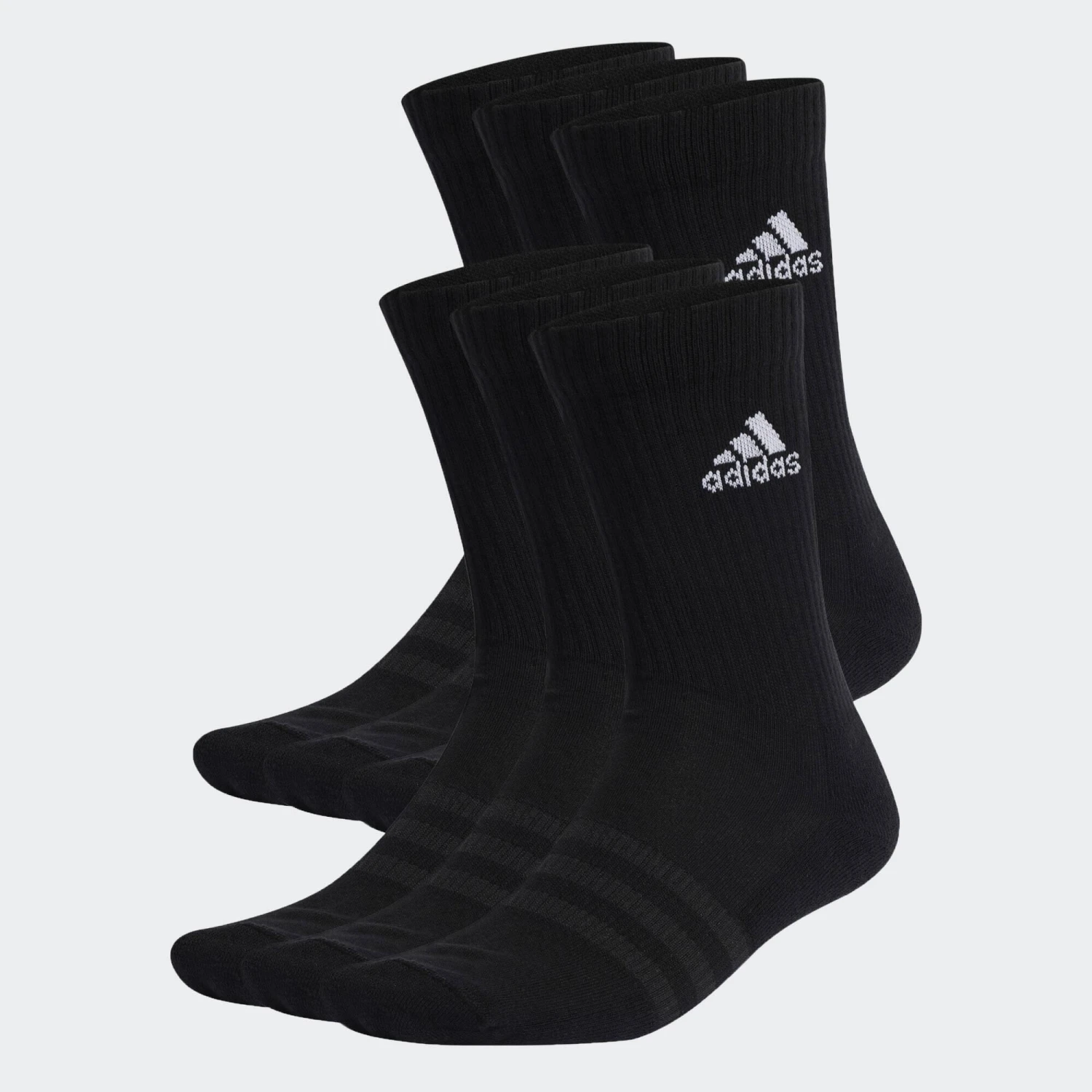 ADIDAS Cushioned Sportswear Crew Socks 6 Pairs 2 ADIDAS Cushioned Sportswear Crew Socks 6 Pairs - Image 2