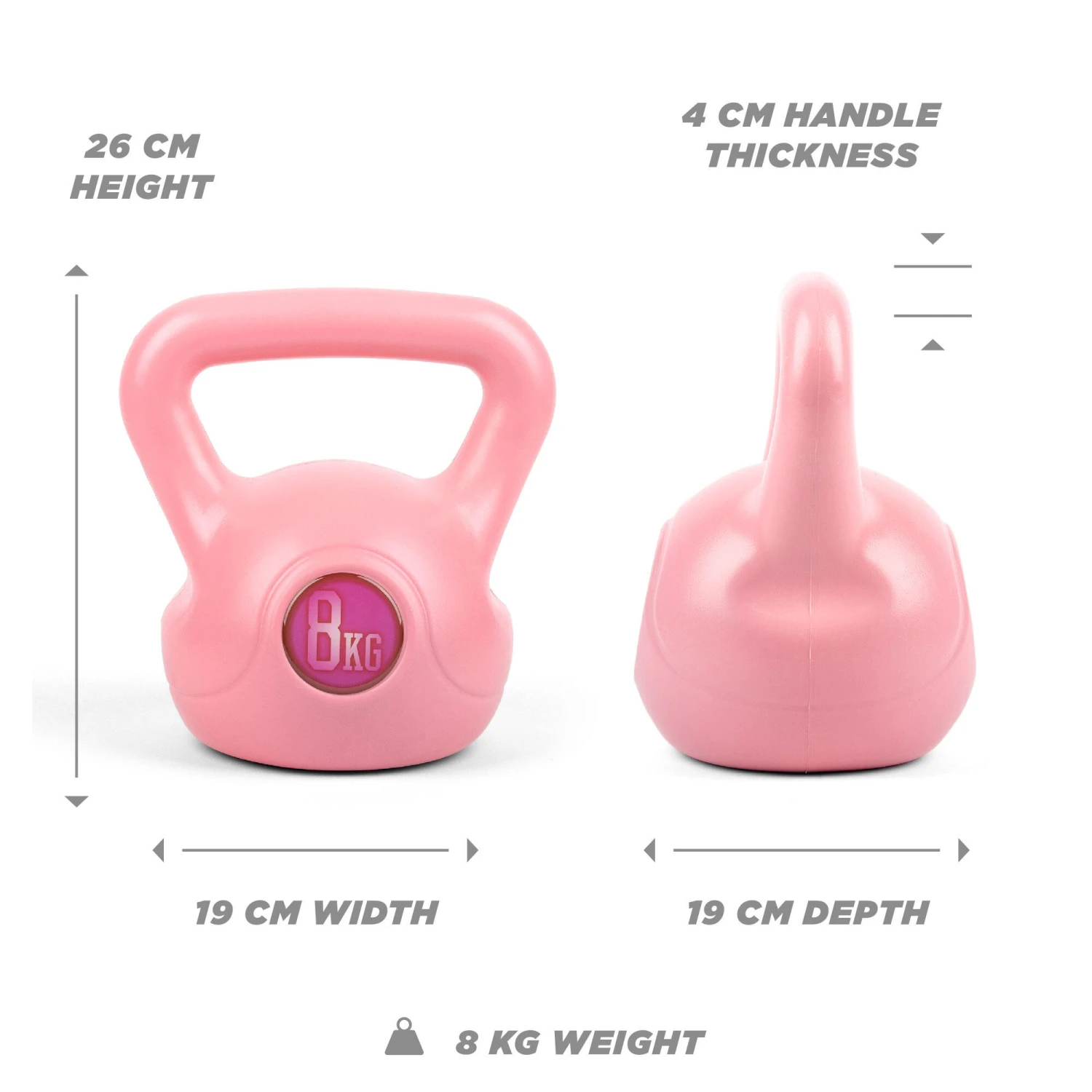 Phoenix PINK VINYL KETTLEBELL 6 Phoenix PINK VINYL KETTLEBELL - Image 6