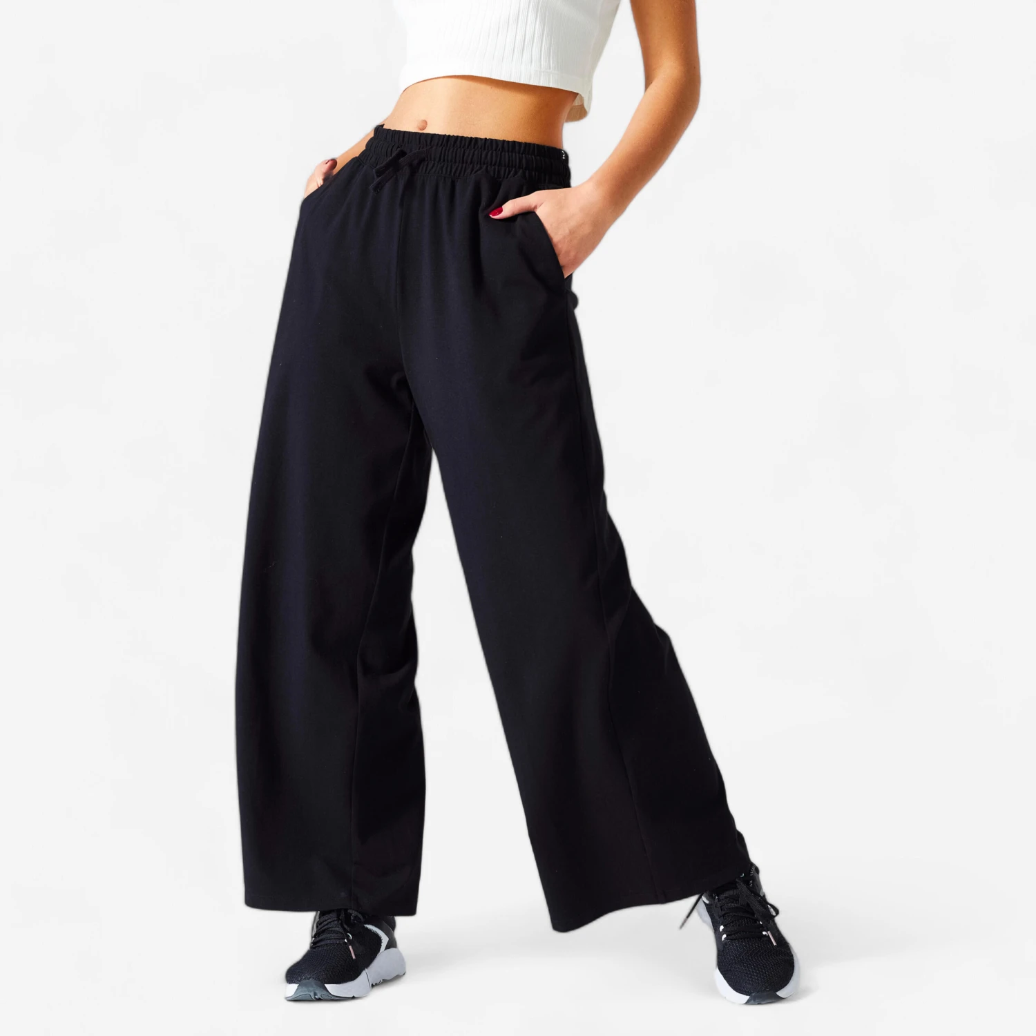 Women's Flared Fitness Jogging Bottoms 520 1 Women's Flared Fitness Jogging Bottoms 520