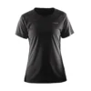 Craft Womens/Ladies Prime Lightweight Moisture Wicking Sports TShirt (Black)
