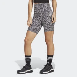 Allover Adidas Graphic Biker Shorts
