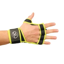 Fitness-Mad Mens Weightlifting Gloves (Black/Green)