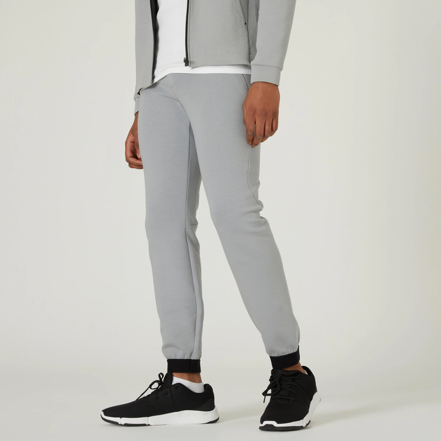 Men's Slim-Fit Fitness Jogging Bottoms 500 1 Men's Slim-Fit Fitness Jogging Bottoms 500