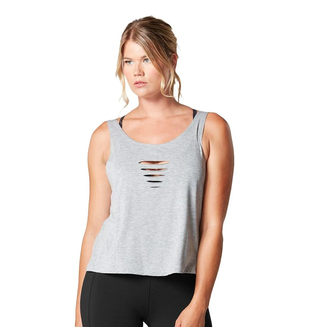 Fitness-Mad Womens/Ladies Laser Cut Tank Top (Black) 4 Fitness-Mad Womens/Ladies Laser Cut Tank Top (Black) - Image 4