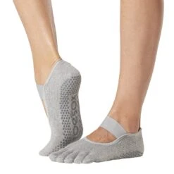 Fitness-Mad Womens/Ladies Mia Heather Toe Socks (Grey Heather)