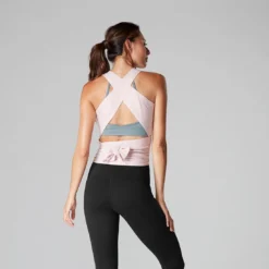 Fitness-Mad Womens/Ladies Wrap Around Tank Top (Black) -Fitness Equipment Store k321dd74d2dba199977ab74fb5f5310b9