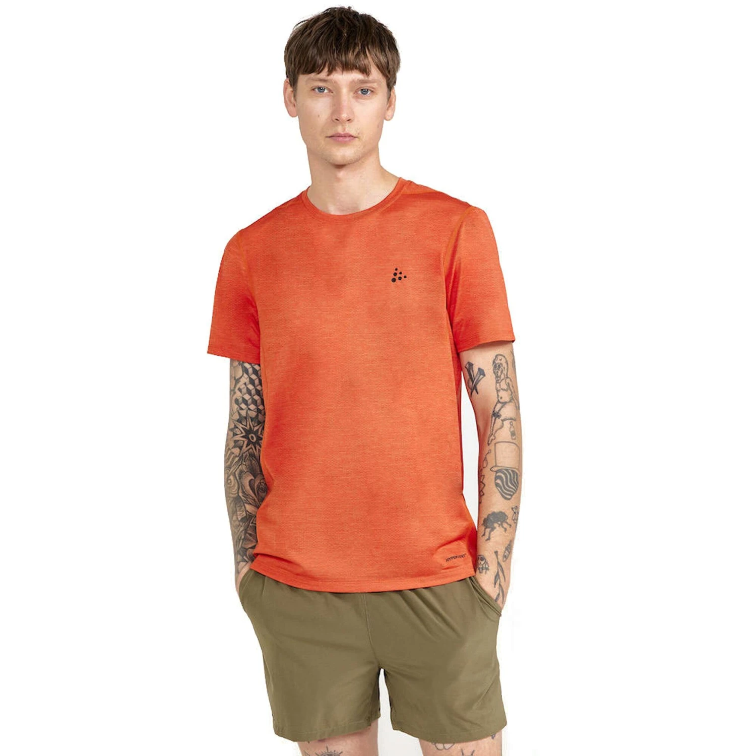 Craft Mens ADV Charge Melange ShortSleeved TShirt (Black) 9 Craft Mens ADV Charge Melange ShortSleeved TShirt (Black) - Image 9