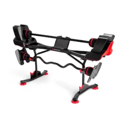 Bowflex SelectTech 2080 Barbell With Curl Bar, Stand & Media Rack