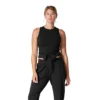 Fitness-Mad Womens/Ladies Wrap Around Tank Top (Black)
