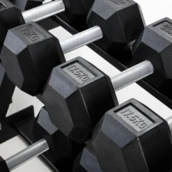 Rubber Coated Hexhead Dumbbells – 20KG (pair) -Fitness Equipment Store k398bd402530e0a648ab2eeab21cf2d07