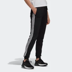 ADIDAS Women's Cotton-Rich Fitted Jogging Fitness Bottoms 3 Stripes -Fitness Equipment Store k3dee3c0831c7c5b2c1dbc93118d73d10