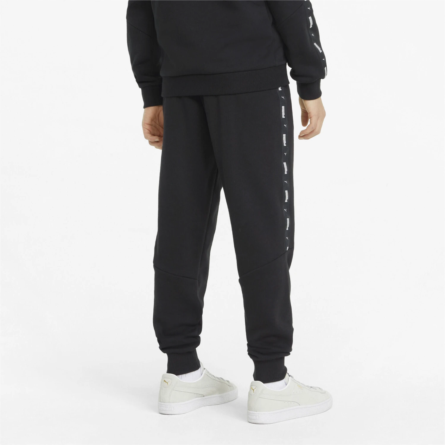 PUMA Kids Boys Essentials+ Tape Youth SweatPants Trousers 3 PUMA Kids Boys Essentials+ Tape Youth SweatPants Trousers - Image 3