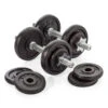 York 20kg Cast Iron Dumbbell Weight Spinlock Set