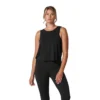 Fitness-Mad Womens/Ladies Asymmetric Hem Tank Top (Black)