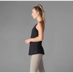 Fitness-Mad Womens/Ladies Braided Strap Tank Top (Black) -Fitness Equipment Store k4724b84db34e83a8a43159fbd02fa3ea