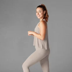 Fitness-Mad Womens/Ladies Asymmetric Hem Tank Top (Red) -Fitness Equipment Store k48be932936cfce7c18bd352500b677cb