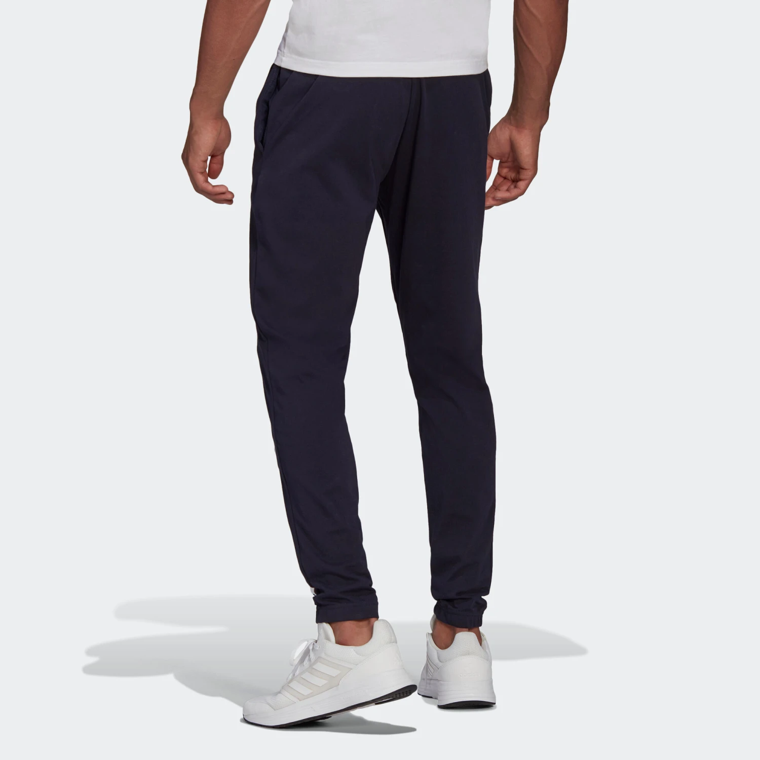 ADIDAS Men's Fitness Majority Cotton Straight-Cut Jogging Bottoms 3 ADIDAS Men's Fitness Majority Cotton Straight-Cut Jogging Bottoms - Image 3