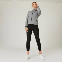Women's Zip-Up Fitness Hoodie 500 Spacer -Fitness Equipment Store k548c751a214d7801350e8b6c24d86430 scaled