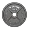 York Olympic Cast Iron Weight Plate 1 X 15kg