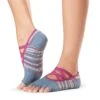 Fitness-Mad Womens/Ladies Elle Gypsy Half Toe Socks (Blue/Pink)