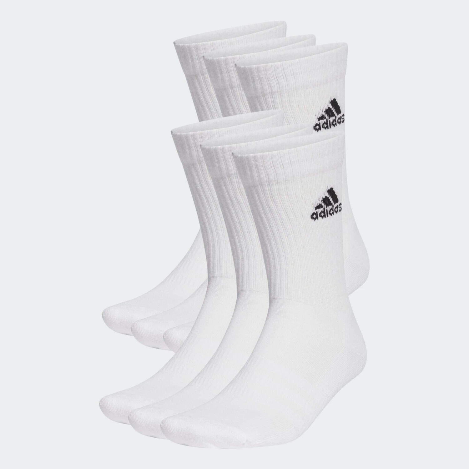ADIDAS Cushioned Sportswear Crew Socks 6 Pairs 4 ADIDAS Cushioned Sportswear Crew Socks 6 Pairs - Image 4