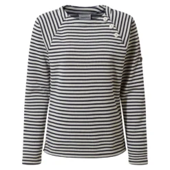 Craghoppers Womens/Ladies Neela Striped Sweatshirt (Navy)