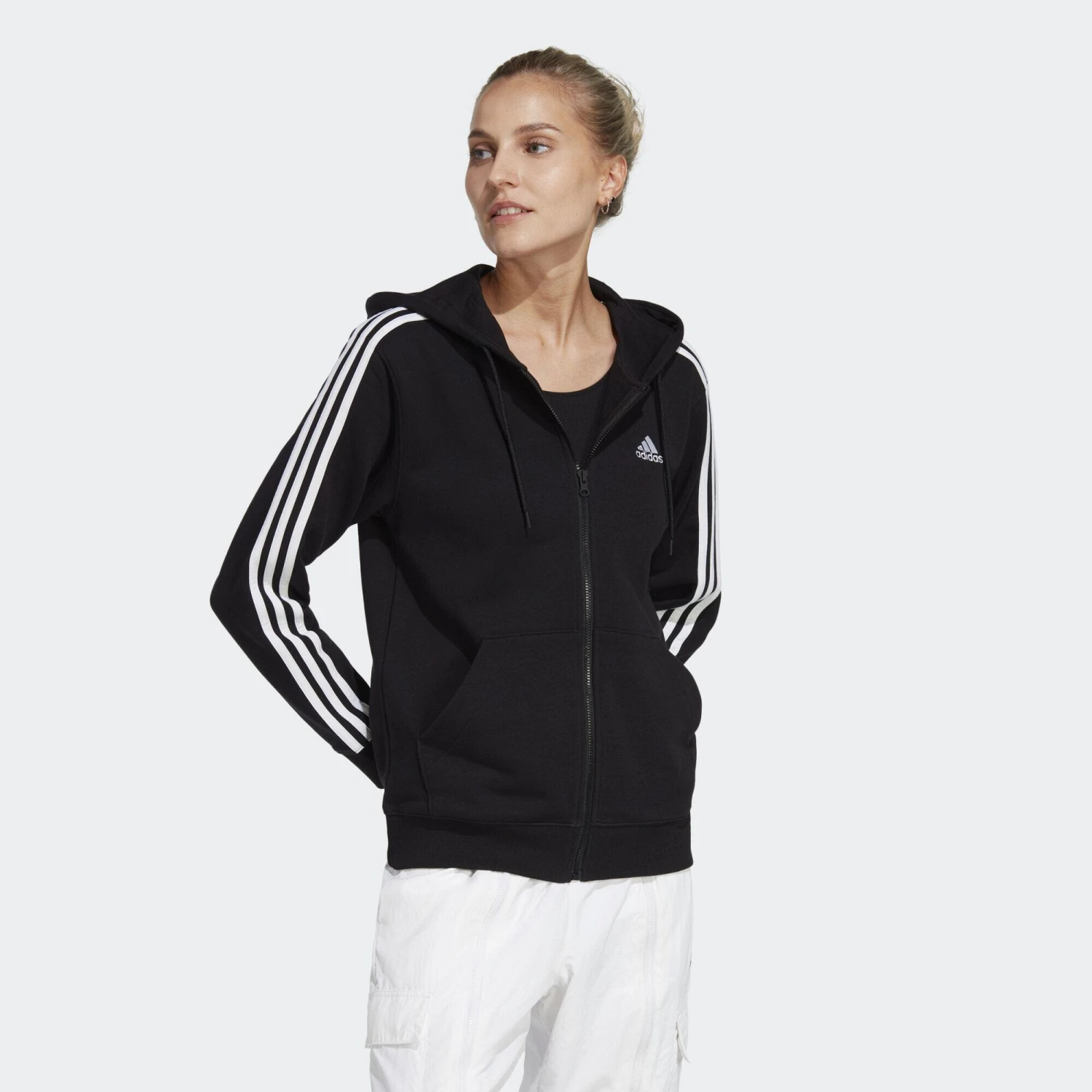 ADIDAS Essentials 3-Stripes French Terry Regular Full 1 ADIDAS Essentials 3-Stripes French Terry Regular Full