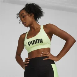 PUMA Womens Fit Mid Impact Training Bra -Fitness Equipment Store k653f0c3d91e665e88768380af81e47b7