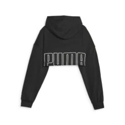 PUMA Womens PUMA FIT Move Crop Training Hoodie Hooded Top - Black -Fitness Equipment Store k6b2de7238db0566ac47d9eecc4e4999b