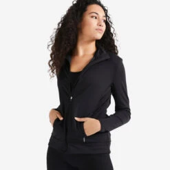 Women's Straight-Cut Fitness Cardio Jacket