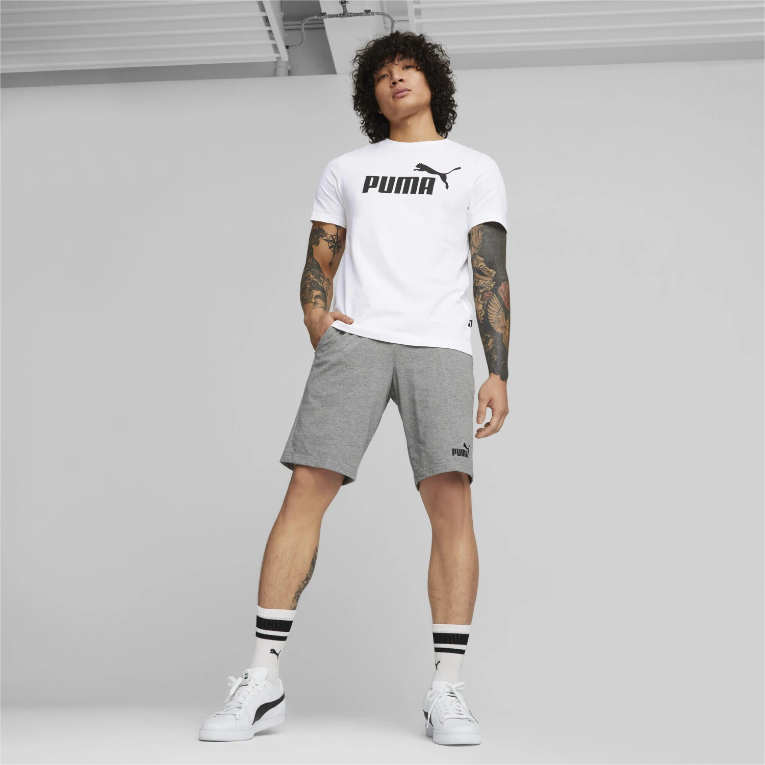 PUMA Mens Essentials Logo Tee T-Shirt 5 PUMA Mens Essentials Logo Tee T-Shirt - Image 5