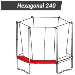 Hexagonal 240 Trampoline - Contour Foam Padding -Fitness Equipment Store k78331aaf7e9d6abfaf79547c4d6112e9