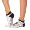 Fitness-Mad Womens/Ladies Savvy Holly Jolly Mickey Mouse Gripped Socks (White/Black)