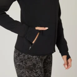 Women's Zip-Up Fitness Hoodie 500 Spacer -Fitness Equipment Store k8165a503759d58f77a5d9f4b26cff459 scaled