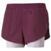 Puma Women's Run 2in1 Short, Grape Wine/Lavender Fog
