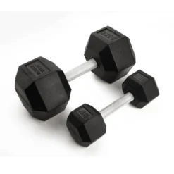 Rubber Coated Hexhead Dumbbells – 7.5KG (pair)