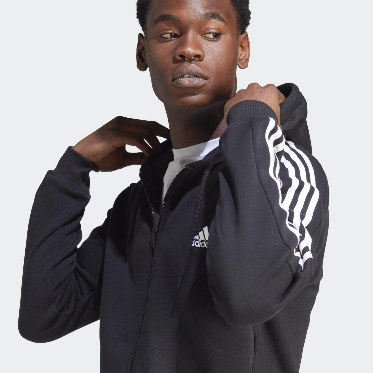 ADIDAS Essentials Fleece 3-Stripes Full 4 ADIDAS Essentials Fleece 3-Stripes Full - Image 4