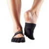 Fitness-Mad Womens/Ladies Releve Leather Dance Socks (Black)