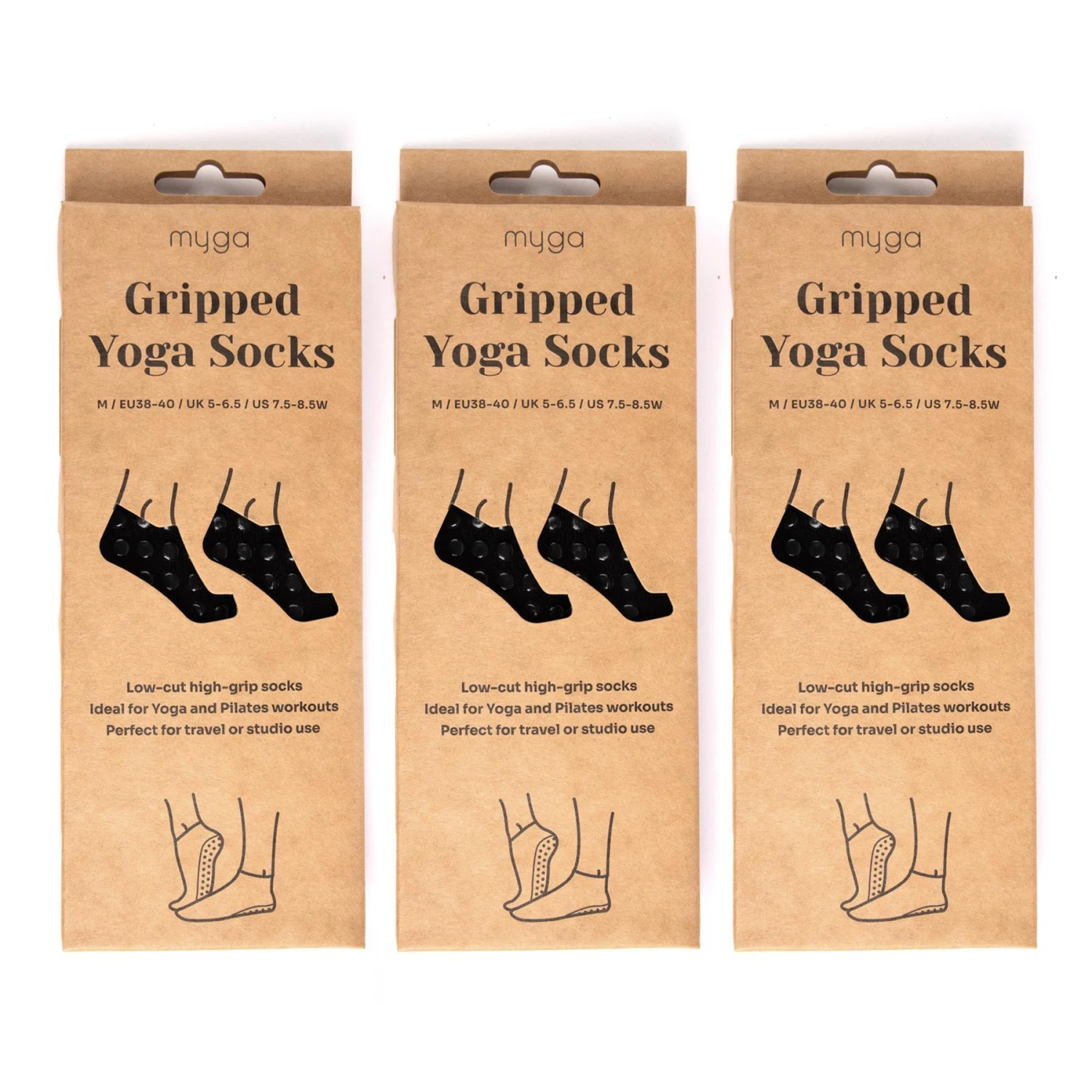 3 Pack Of Yoga Socks 1 3 Pack Of Yoga Socks