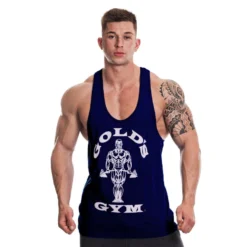 Men's Gold's Gym Muscle Joe Print Premium Stringer Vest -Fitness Equipment Store kb03fc21805f4544cf316590bf1a0277b