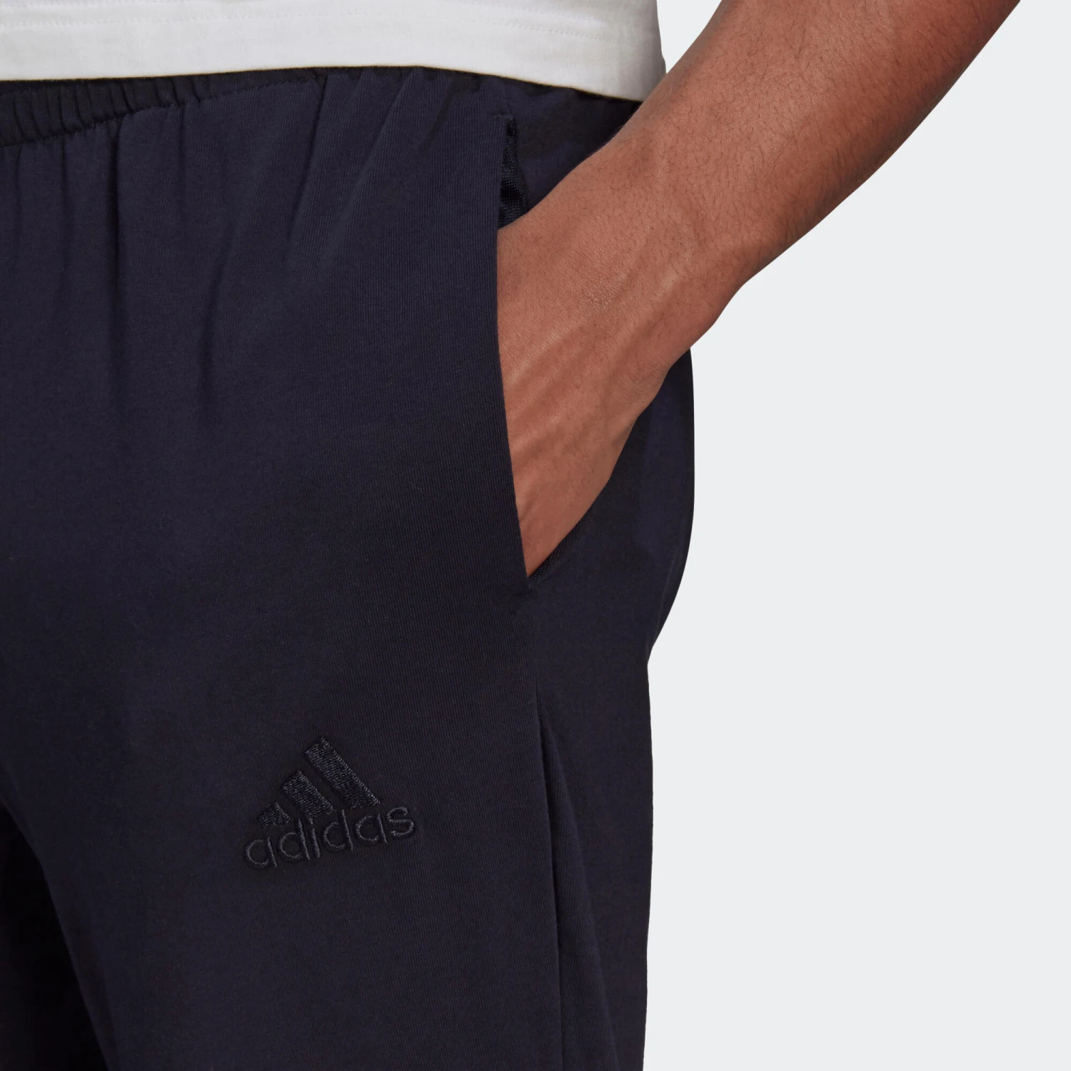 ADIDAS Men's Fitness Majority Cotton Straight-Cut Jogging Bottoms 5 ADIDAS Men's Fitness Majority Cotton Straight-Cut Jogging Bottoms - Image 5