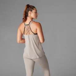 Fitness-Mad Womens/Ladies Braided Strap Tank Top (Black) -Fitness Equipment Store kc28da5c340f3793363775f98095706f0