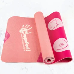 Breast Cancer Awareness Charity CoppaFeel! Yoga Boobs Mat -Fitness Equipment Store kc955dc2e1cb60cd1a174214d3d01df70