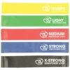 Fitness-Mad Mini Power Resistance Band Set (Pack Of 5) (Multicoloured)