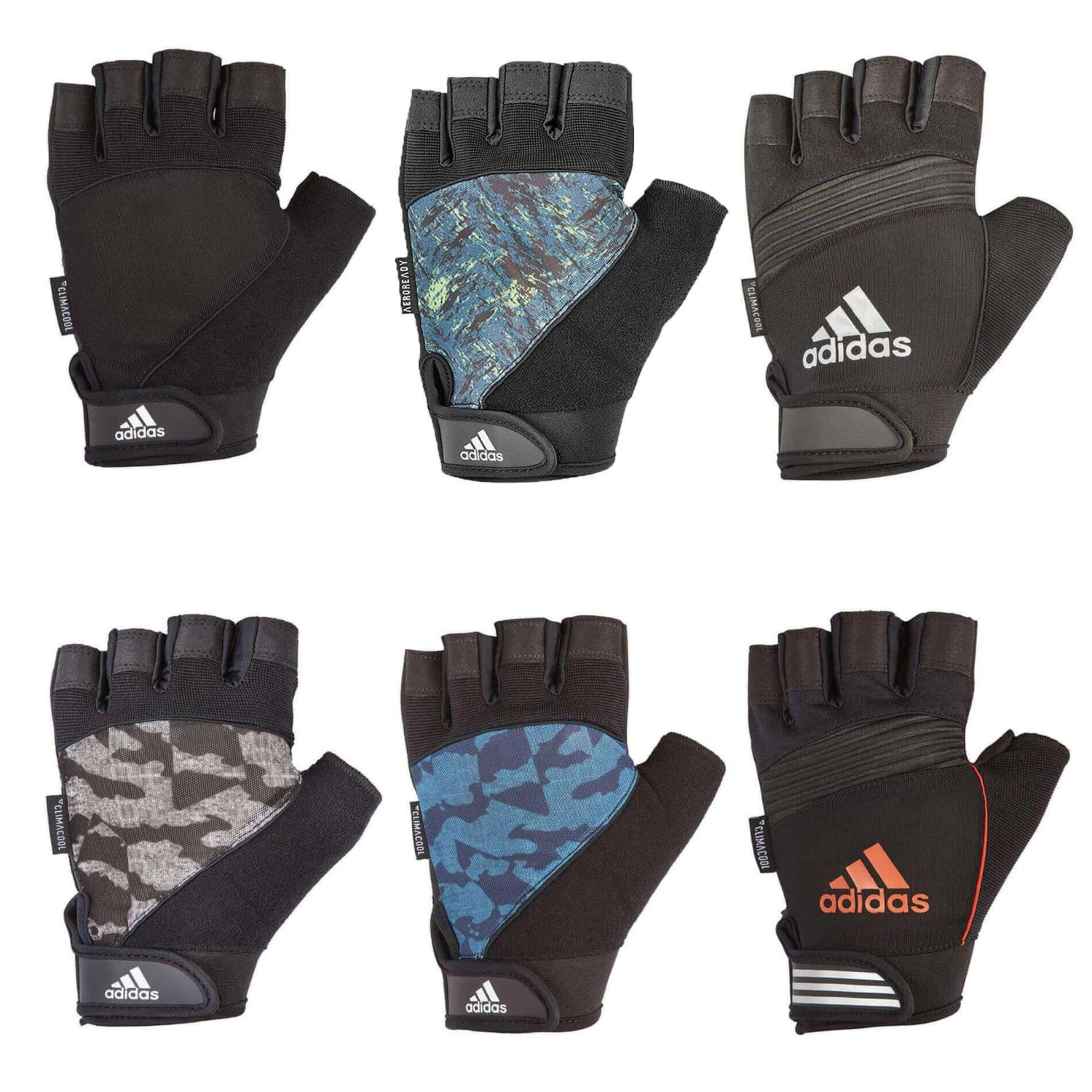 Adidas Short Finger Performance Training Gloves, Black 14 Adidas Short Finger Performance Training Gloves, Black - Image 14