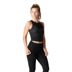 Fitness-Mad Womens/Ladies Pleated Sports Bra (Black)