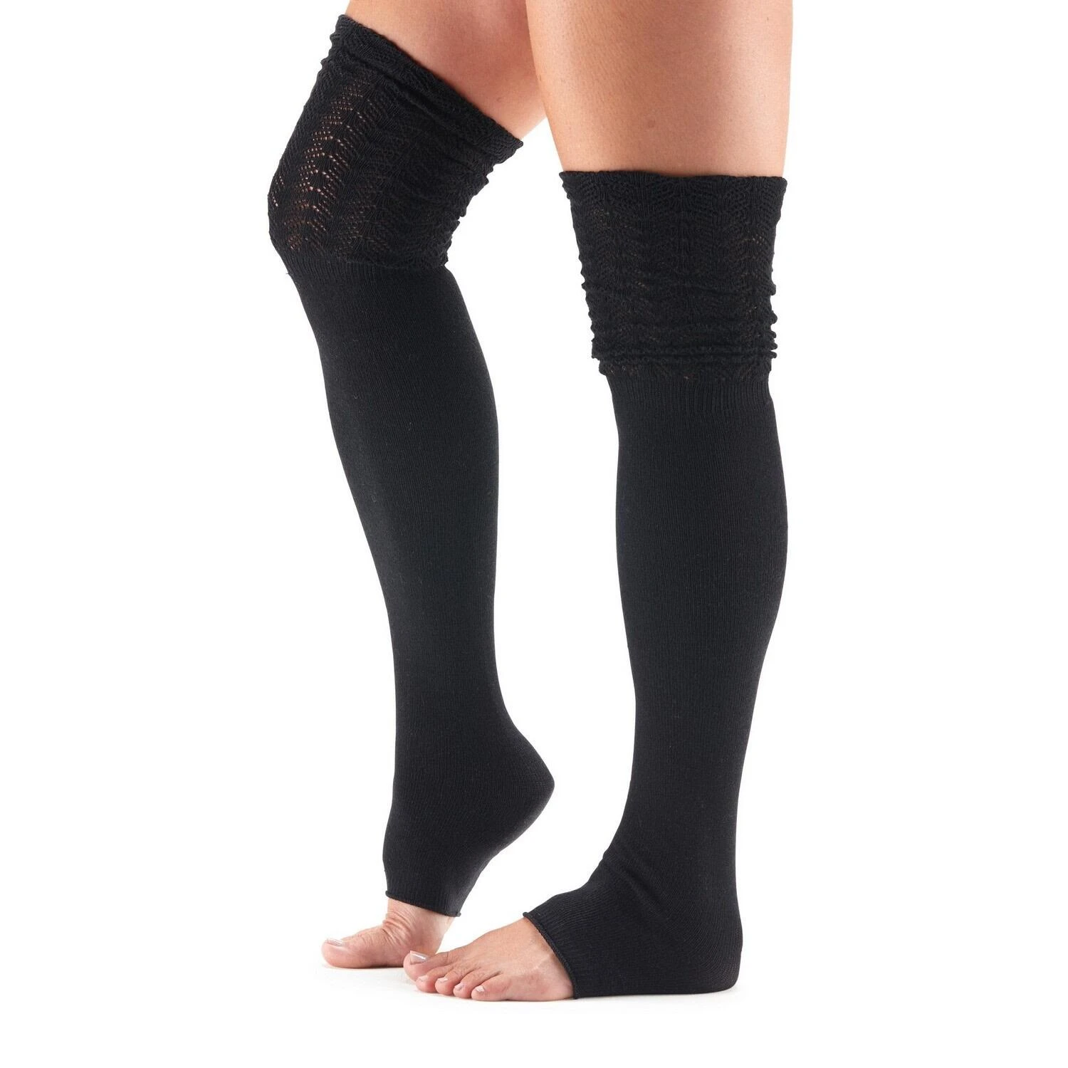 Fitness-Mad Womens/Ladies Sasha Leg Warmers (Black) 2 Fitness-Mad Womens/Ladies Sasha Leg Warmers (Black) - Image 2