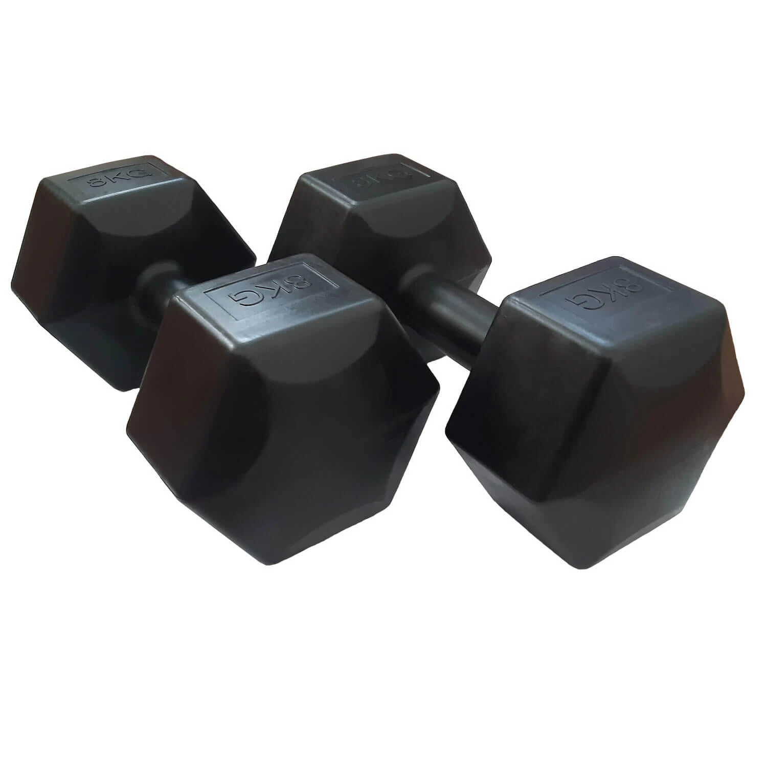 HXGN 2 X 8kg Hex Dumbbells 1 HXGN 2 X 8kg Hex Dumbbells